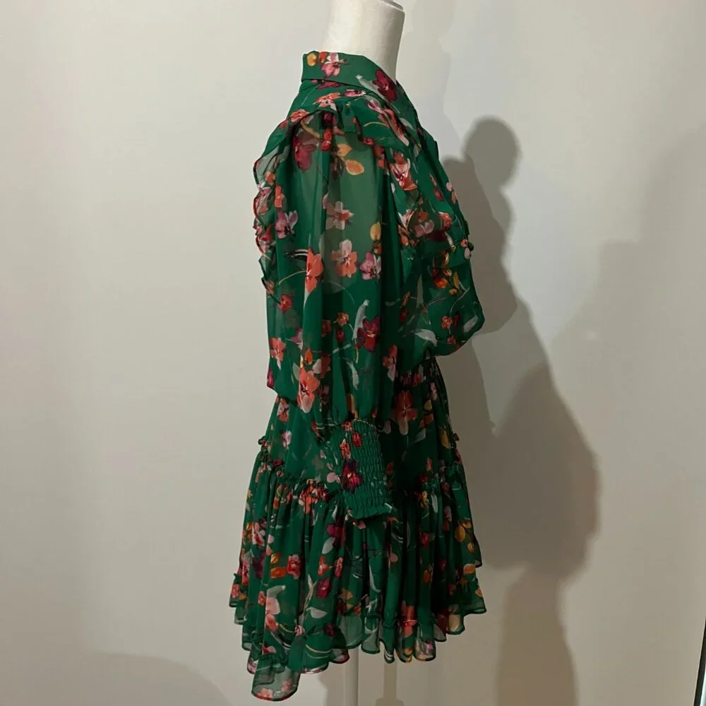 MISA Los Angeles Lillian Dress in Kelly Blooms Size Small - Picture 5 of 14